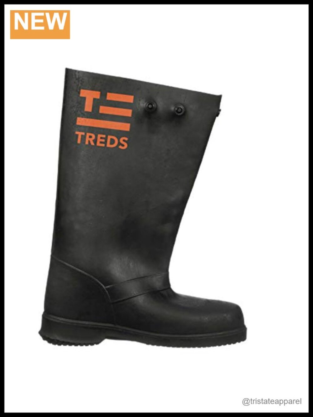 Pull-On Rubber Work Boots for Concrete Mud Snow Men's Knee High Waterproof